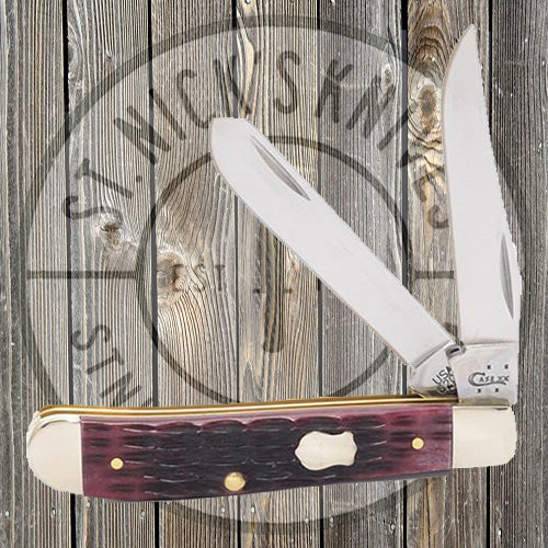 Case - Crandall Jig Cabernet Bone - Mini Trapper - 70085