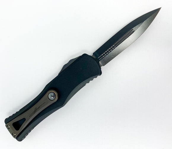 Microtech Hera - DLC Double Edge Dagger - Black Shadow Chassis - 702-1DLCTSH