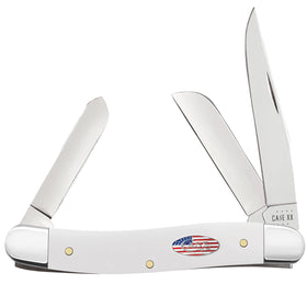 Case Medium Stockman - Smooth White Synthetic - 71225