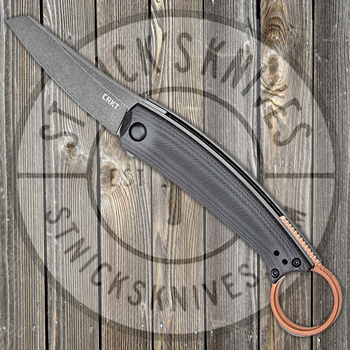 CRKT Ibi - Liner Lock Folding Knife - Black G-10 - D2 Steel Blade - 7150