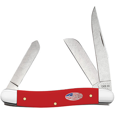 Case Medium Stockman - Smooth Red Synthetic - American Workman - 73931