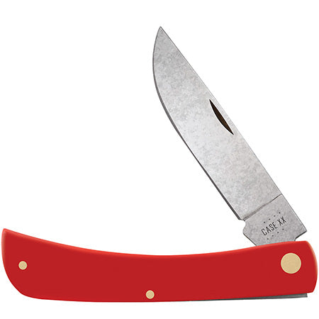 Case Sod Buster - Smooth Red Synthetic Handle - Carbon Steel - 73933