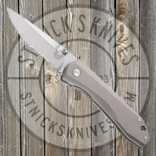 Benchmade - Mini Titanium Monolock - M390 - Combo Edge - 765S - CLOSEOUT