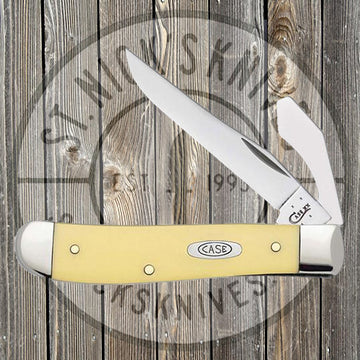 Case - Yellow - Stainless Steel - Synthetic - Mini Trapper w/ Caplifter - 80033