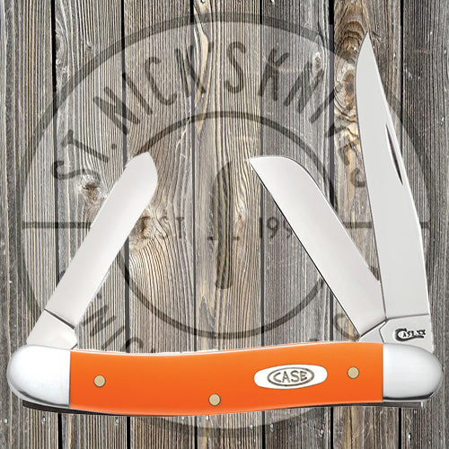 Case - Medium Stockman - Orange Synthetic Smooth - 80509