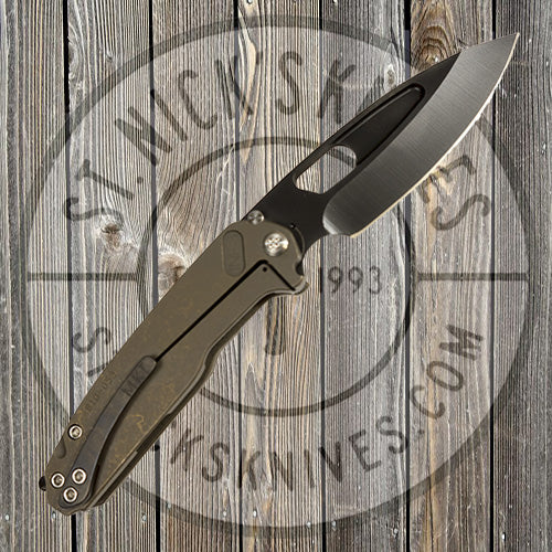 Medford - Infraction - S35VN - Standard Grind - PVD Blade Finish - Bronze Ano Handle - Bronze Ano Spring - PVD Pocket Clip - 810-053