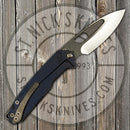 Medford - Infraction - S35VN - Standard Grind - Tumbled Blade - Blue Ano Handle - Blue Ano Back Spring - Standard Clip - 811-028