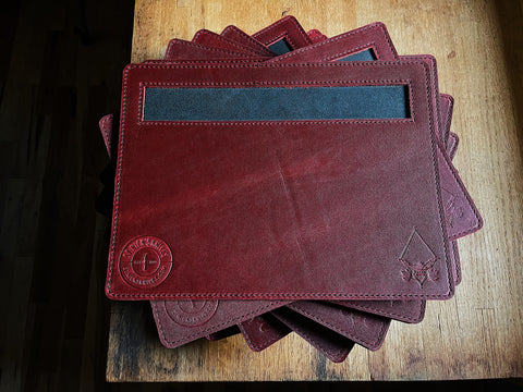 BWeiss Leather - St. Nick's Exclusive - Leather Work Mat w/ Cutout