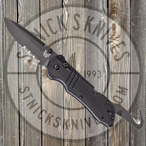 Benchmade - Tactical Triage - Rescue Knife - Black - Drop Point - Combo Edge - 917SBK