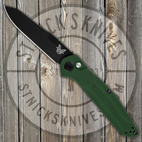 Benchmade - 9400BK Auto - Osborne - Green Aluminum Handle - Black S30V Blade