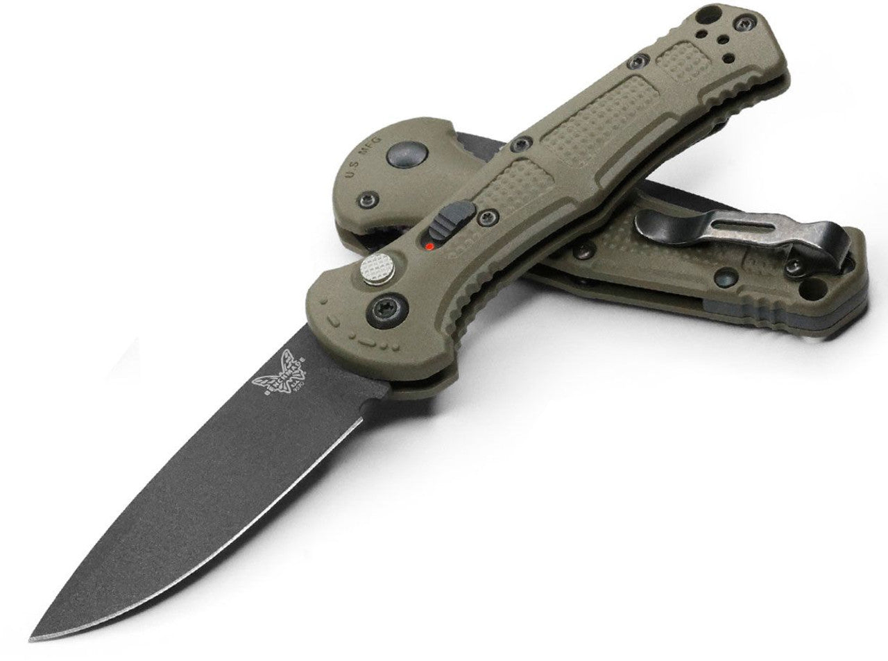 Benchmade Mini Claymore - Automatic - CPM-D2 Blade - Tan Grivory Handle - 9570BK-1