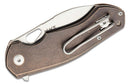 GiantMouse ACE Biblio - Bronze Handle with Natural Micarta Inlay - M390 - CLOSEOUT-2