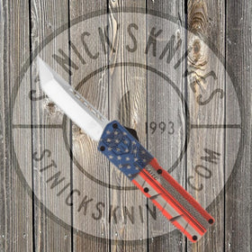 Cobratec - Lightweight American Flag - Tanto Not Serrated - AFCCTLWTNS
