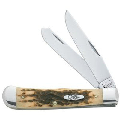 Case - Amber Bone - Trapper Knife - 00163