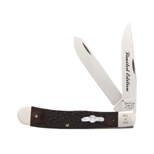 Bear & Son - 655 - Limited Edition Trapper - Brown Jig Bone Handles - 655