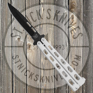 Bear & Son - White Butterfly - 5 inch - Black Blade - 115W