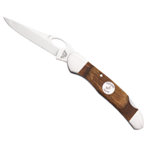 Bear & Sons - 3 3/4” - Back Lock Copperhead - Single Blade - Heritage Walnut w/ clip - C2149L