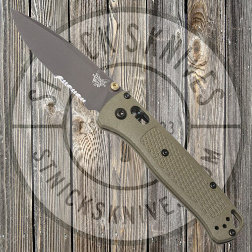 Benchmade - Bugout - Grey Grivory - Plain Edge Black - 535SGRY-1
