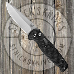 Benchmade - CLA - Automatic - Carbon Fiber - Satin Blade - Plain Edge - 4300-1801