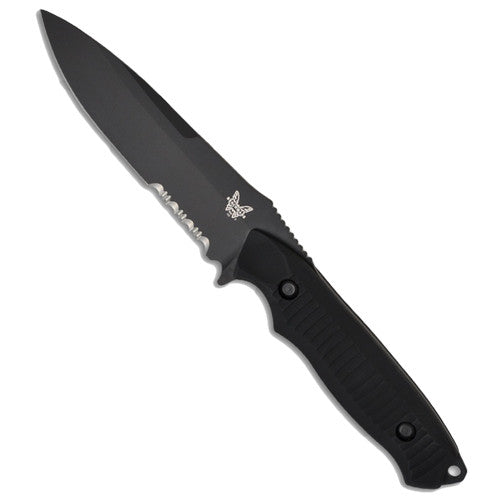 Benchmade - Nimravus - Fixed Blade - Black - Combo Edge - 140SBK