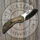 Olamic - Busker 365 - M390 Largo Blade - Satin Finish - Kinetic Earth Frames - 390L