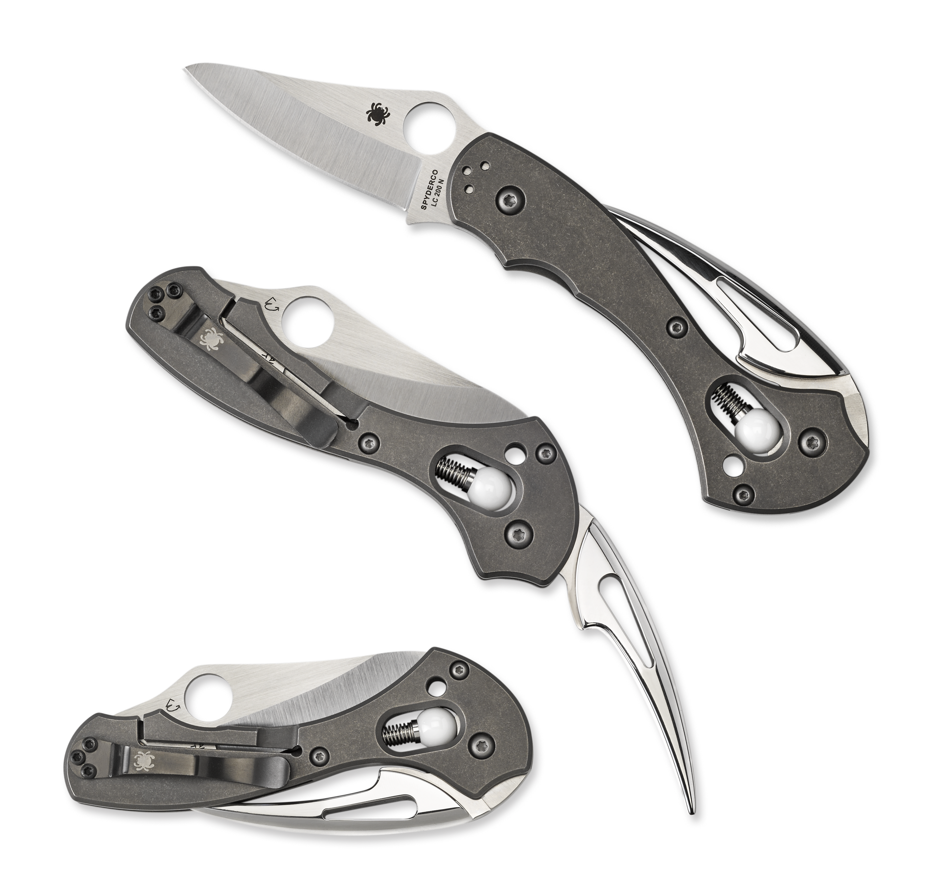 Spyderco Tusk - LC200N Steel - Titanium Handle - C06TIP - SNK/WTO - Home Office