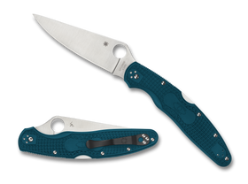 Spyderco Police 4 Lightweight - Blue FRN Handle - K390 Blade - C07FP4K390