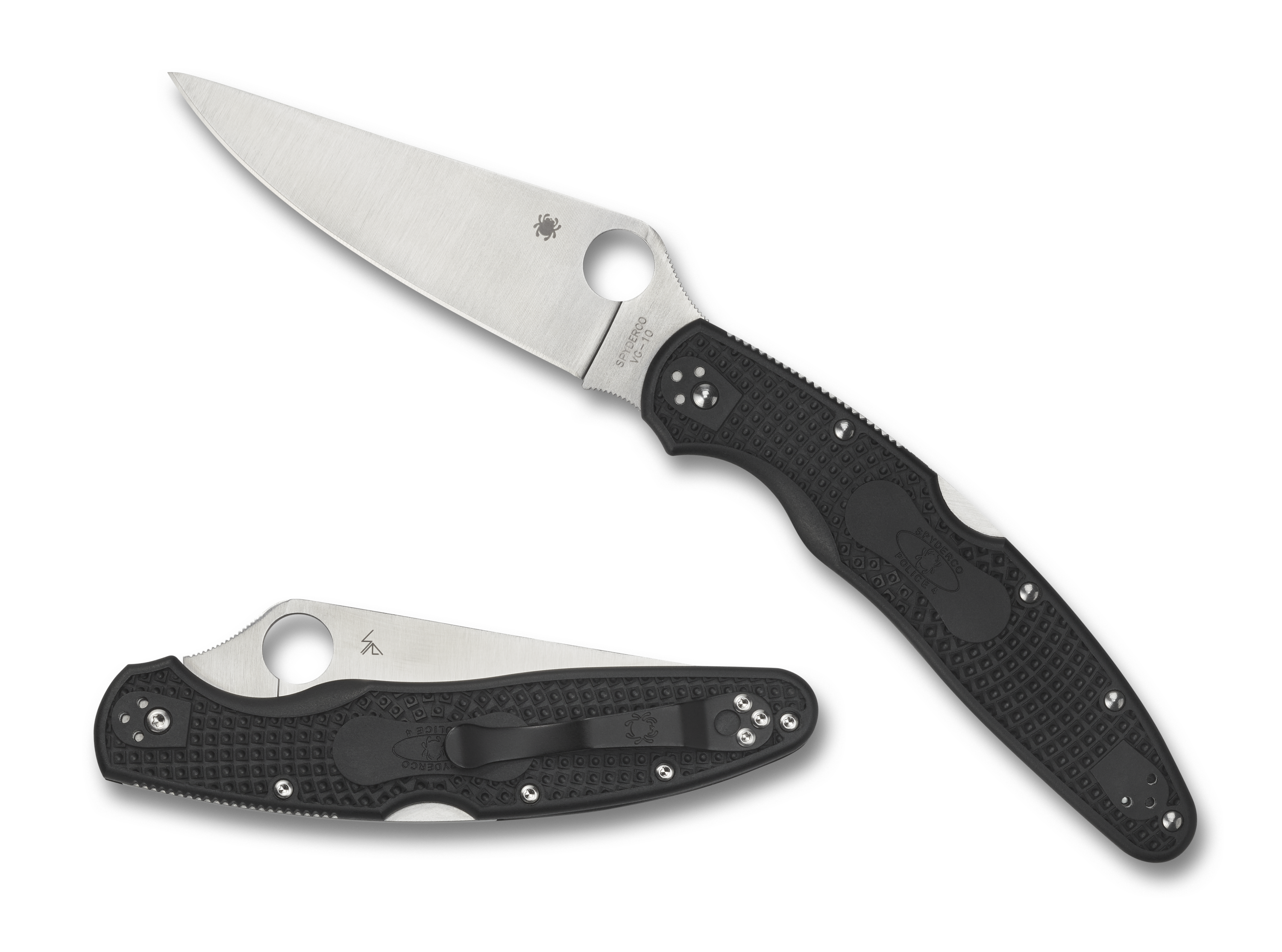 Spyderco Police 4 - Lightweight - FRN Handle - VG10 Blade - C07PBK4