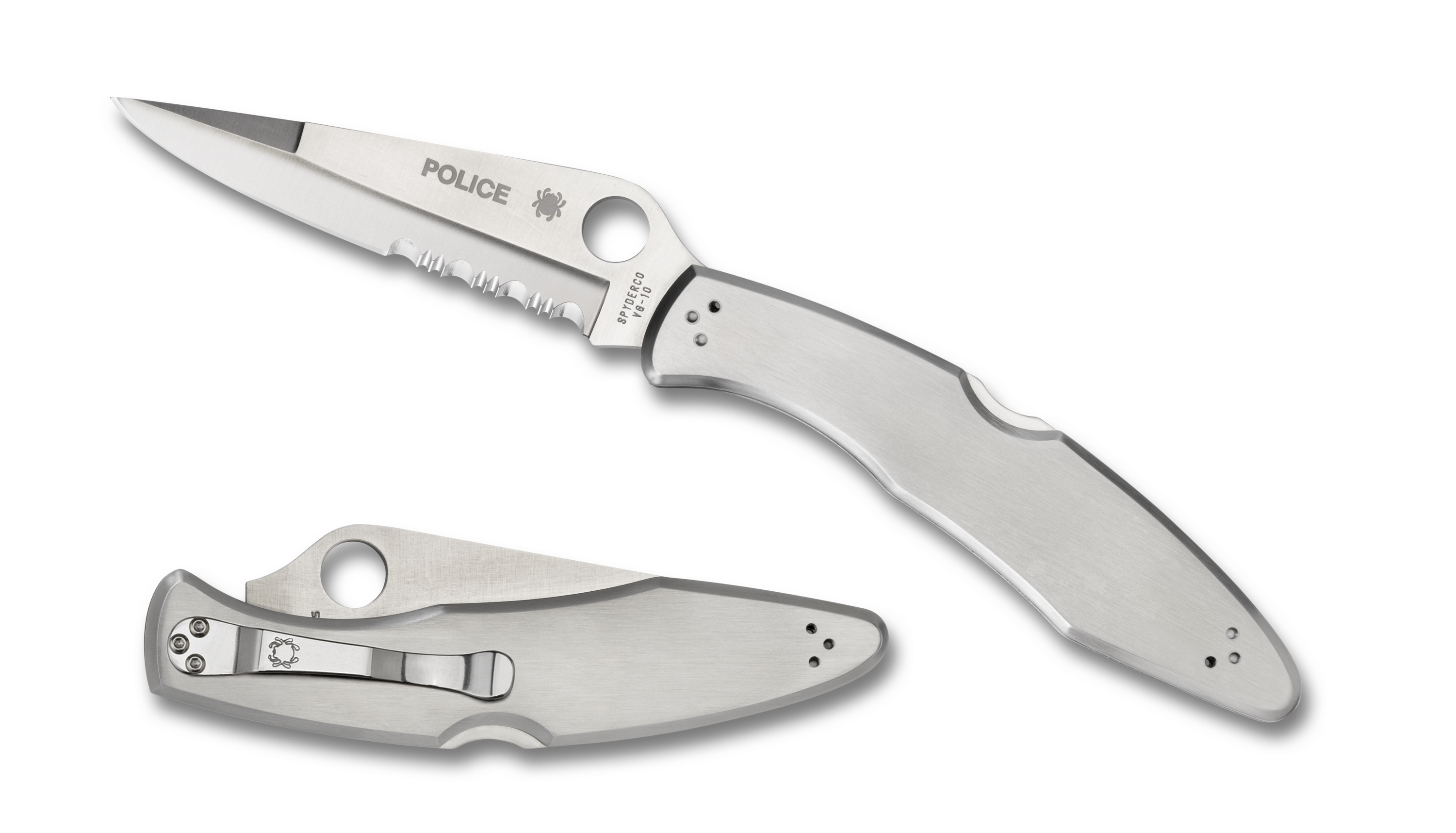 Spyderco Police - Stainless Steel - Combo Edge - C07PS