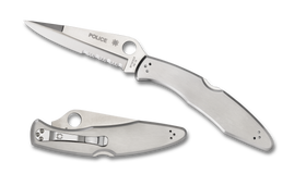 Spyderco Police - Stainless Steel - Combo Edge - C07PS - SNK/WTO - Home Office
