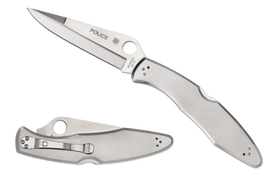 Spyderco Police - Stainless Steel - VG-10 - Plain Edge - C07P