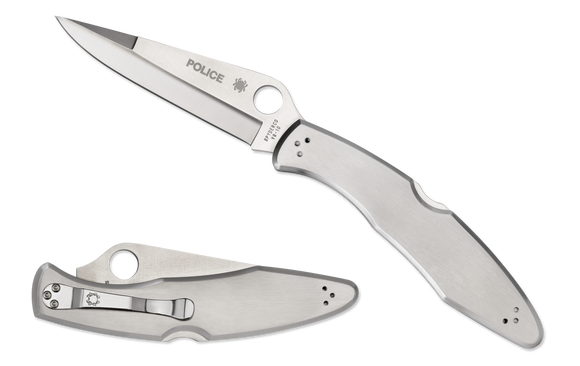 Spyderco Police - Stainless Steel - VG-10 - Plain Edge - C07P