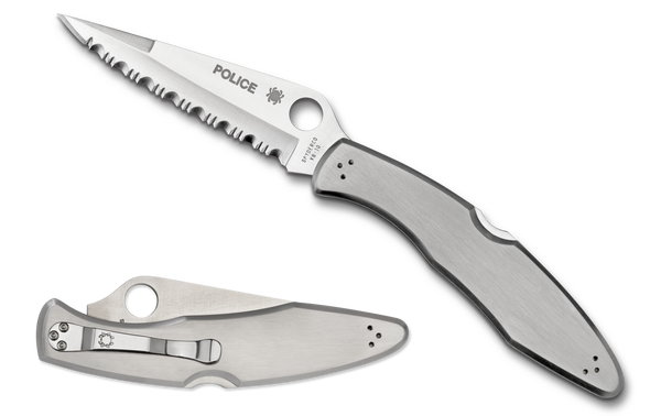Spyderco Police - Stainless Steel - Serrated Edge - C07S