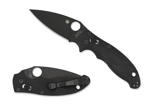 Spyderco Manix 2 - Black G-10 - Black CPM-S30V Blade - C101GPBBK2