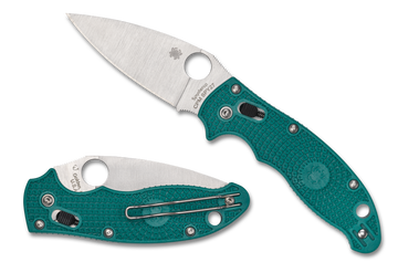 Spyderco Manix 2 Lightweight - CPM-SPY27 Blade - Mineral Blue FRCP Handle - C101PCBL2