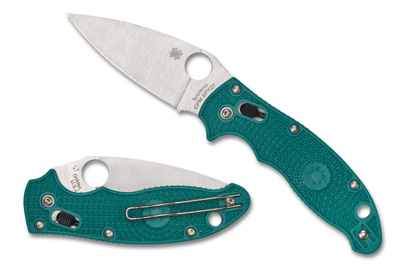 Spyderco Manix 2 Lightweight - CPM-SPY27 Blade - Mineral Blue FRCP Handle - C101PCBL2