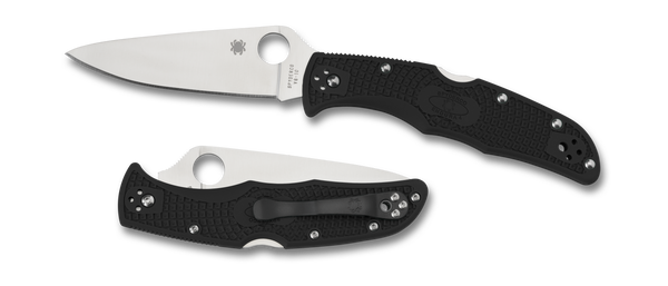Spyderco Endura 4 -  Flat Ground - Black FRN - C10FPBK