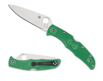 Spyderco Endura 4 - Flat Ground - Green FRN - C10FPGR