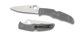 Spyderco Endura 4 - Gray FRN - Plain Edge - C10FPGY