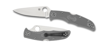 Spyderco Endura 4 - Gray FRN - Plain Edge - C10FPGY