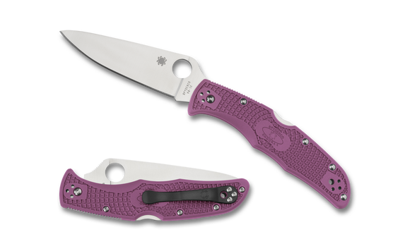 Spyderco Endura 4 - Purple FRN Handle - C10FPPR