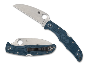 Spyderco Endura 4 - Plain K390 Wharncliffe Blade - Blue FRN - C10FPWK390 - CLOSEOUT - SNK/WTO - Home Office