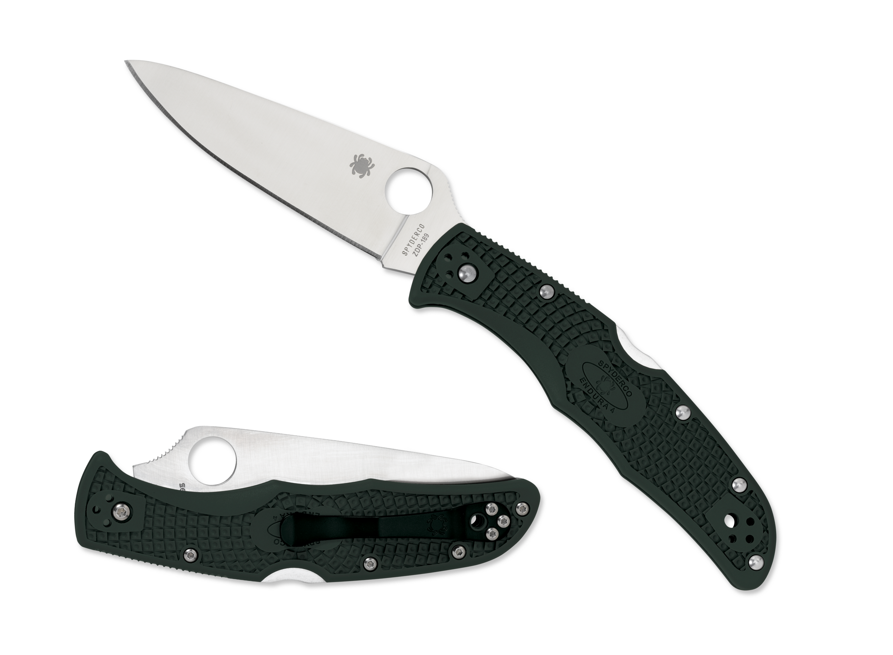 Spyderco Endura 4 - ZDP-189 - British Racing Green FRN Handle - C10PGRE - SNK/WTO - Home Office