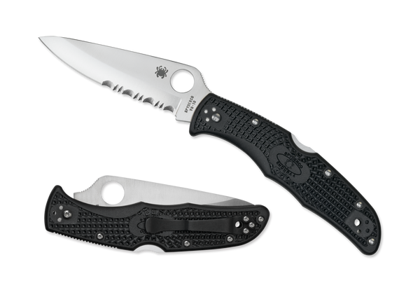 Spyderco Endura 4 - Black FRN - Combo Edge - C10PSBK