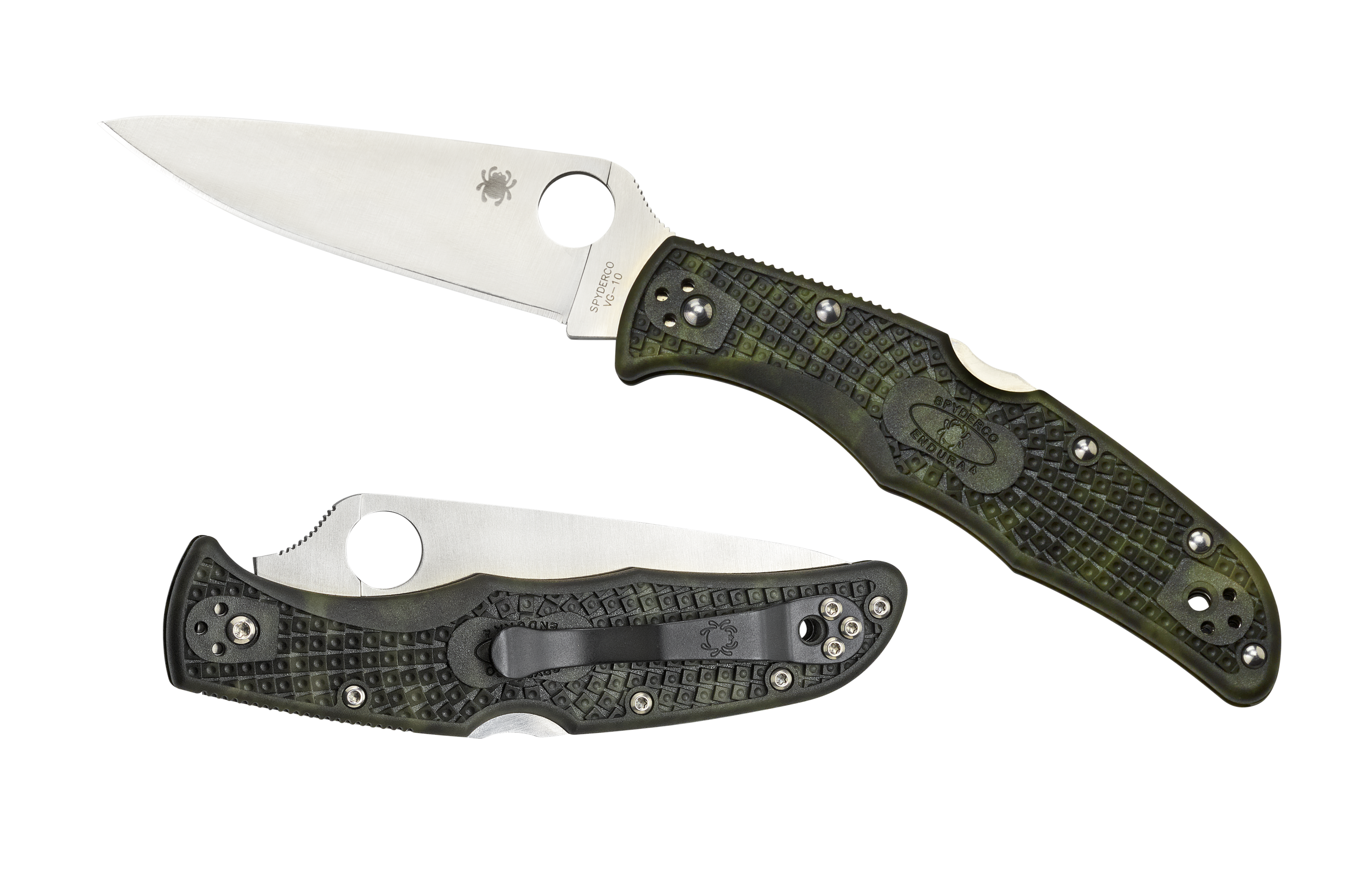 Spyderco Endura 4 - Zome Green FRN - C10ZFPGR