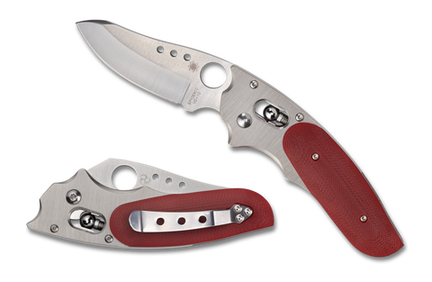 Spyderco Viele Phoenix - Red G10 & Titanium - Sprint Run - VG10 - C114GPRD - CLOSEOUT