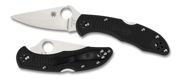 Spyderco Delica 4 - Flat Ground - Black FRN - C11FPBK - SNK/WTO - Home Office