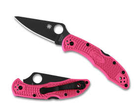 Spyderco Delica 4 - CPM-S30V - Pink FRN - DLC Blade - C11FPPNS30VBK