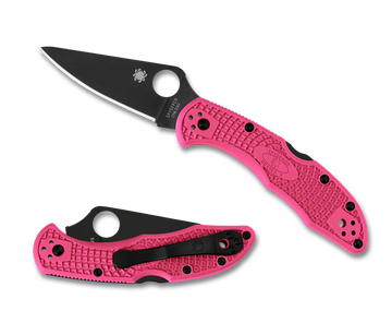 Spyderco Delica 4 - CPM-S30V - Pink FRN - DLC Blade - C11FPPNS30VBK