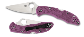 Spyderco Delica 4 - Flat Ground - Purple FRN - C11FPPR - SNK/WTO - Home Office